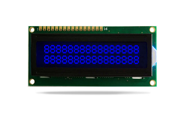 字符型液晶模塊JXD1602A FSTN黑膜蘭光蘭字 字符型液晶模塊JXD1602A FSTN黑膜蘭光蘭字