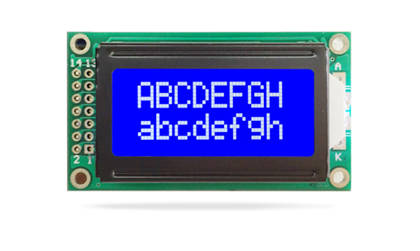 字符型液晶模塊JXD0802A 蘭屏白光 字符型液晶模塊JXD0802A 蘭屏白光