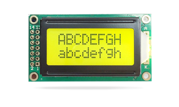 字符型液晶模塊JXD0802A 黃綠屏黃綠光 字符型液晶模塊JXD0802A 黃綠屏黃綠光